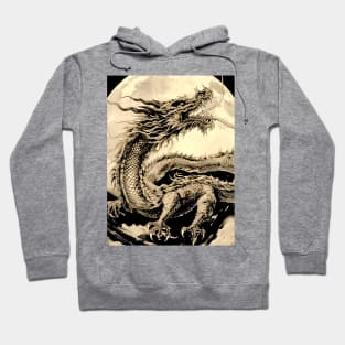 Chinese Dragon and Full Moon: Chinese New Year, Year of the Dragon Hoodie